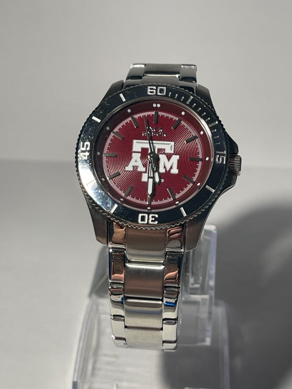 Texas A&M Aggies OFFICIAL NCAA Stainless-Steel Watch by Jack Mason NEW